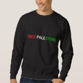 Sweatshirt Pirate-shirt PALESTINE GRATUIT (Devant)