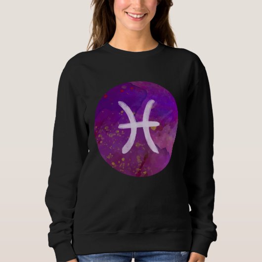 Sweatshirt Pisces Zodiac Horoscope Astrology Astronomy Women  (Devant)