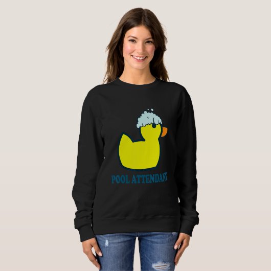 Sweatshirt Piscine Accompagnateur I Canard En Caoutchouc Pisc (Devant entier)