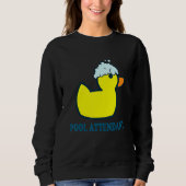 Sweatshirt Piscine Accompagnateur I Canard En Caoutchouc Pisc (Devant)
