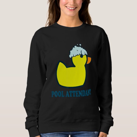 Sweatshirt Piscine Accompagnateur I Canard En Caoutchouc Pisc (Devant)
