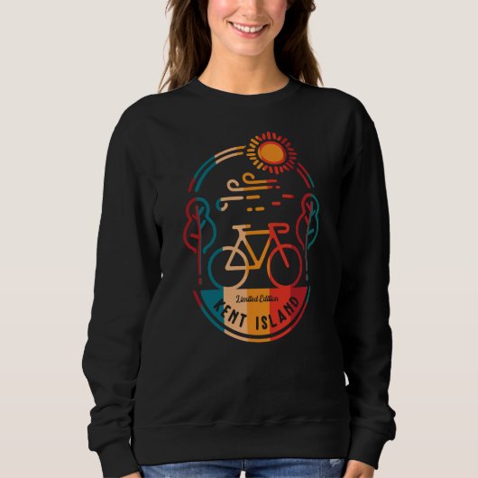 Sweatshirt Piste cyclable Retro Kent Island (Devant)