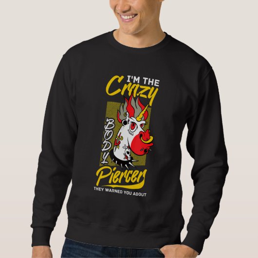 Sweatshirt Pistolet de perceur corporel Implants de perçage d (Devant)