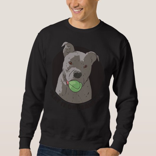 Sweatshirt Pit Bull Dog Long (Devant)