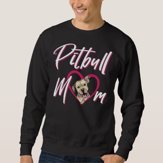 Sweatshirt Pit Bull Maman (Devant)