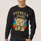 Sweatshirt Pit bull papa (Devant)