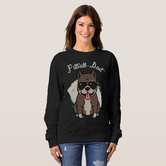 Sweatshirt Pit Bull Papa (Devant entier)