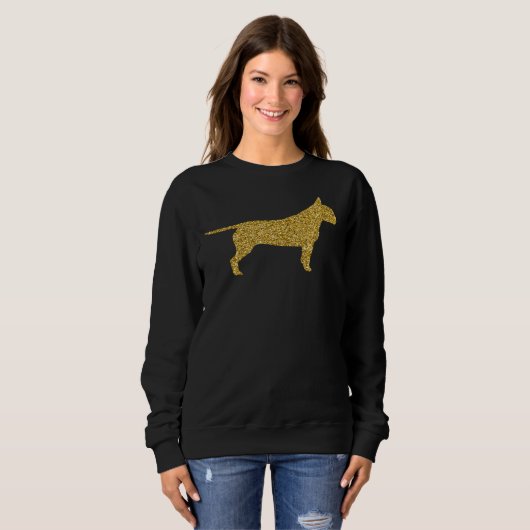 Sweatshirt Pit Bull Pittie Pitbull Chien Parties scintillant (Devant entier)