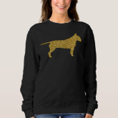 Sweatshirt Pit Bull Pittie Pitbull Chien Parties scintillant (Devant)
