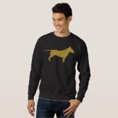 Sweatshirt Pit Bull Pittie Pitbull Chien Parties scintillant  (Devant entier)
