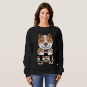 Sweatshirt Pit Bull Sushi (Devant entier)