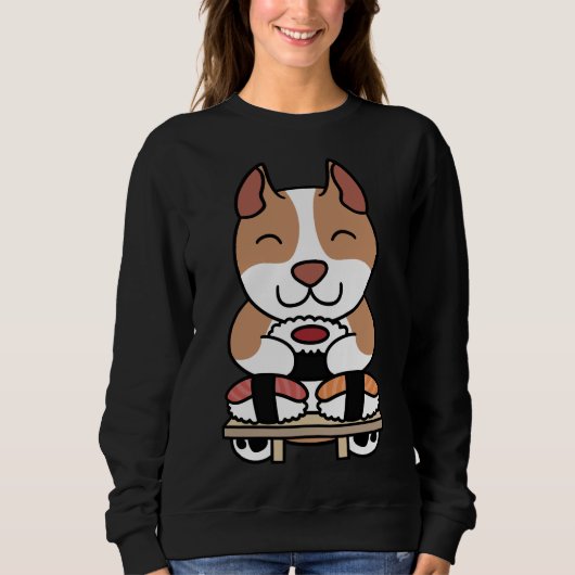Sweatshirt Pit Bull Sushi (Devant)