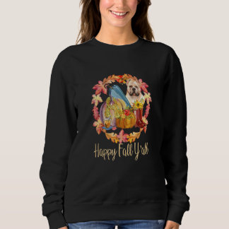 Sweatshirt Pitbull American Bulldog Pumpkin Autumn Happy Fall