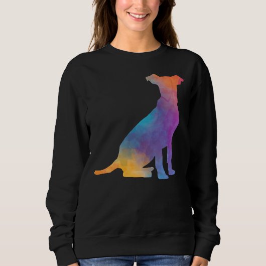Sweatshirt Pitbull arc-en-ciel (Devant)