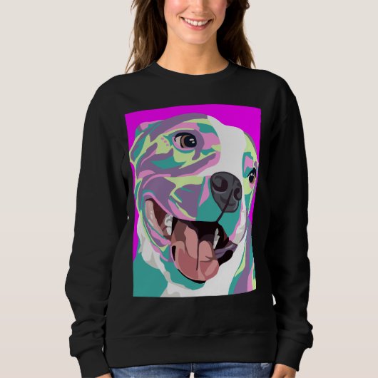 Sweatshirt Pitbull Art (Devant)