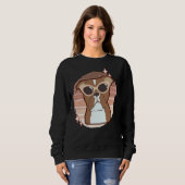 Sweatshirt Pitbull avec lunettes de soleil (Devant entier)