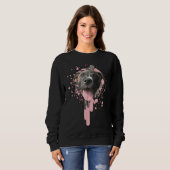 Sweatshirt Pitbull avec peinture à Spray (Devant entier)