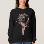 Sweatshirt Pitbull avec peinture à Spray (Devant)