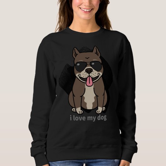 Sweatshirt Pitbull Chien 265 (Devant)