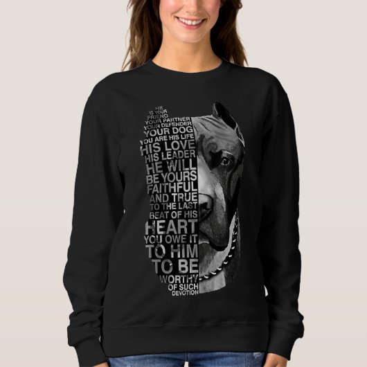 Sweatshirt Pitbull Chien 29 (Devant)