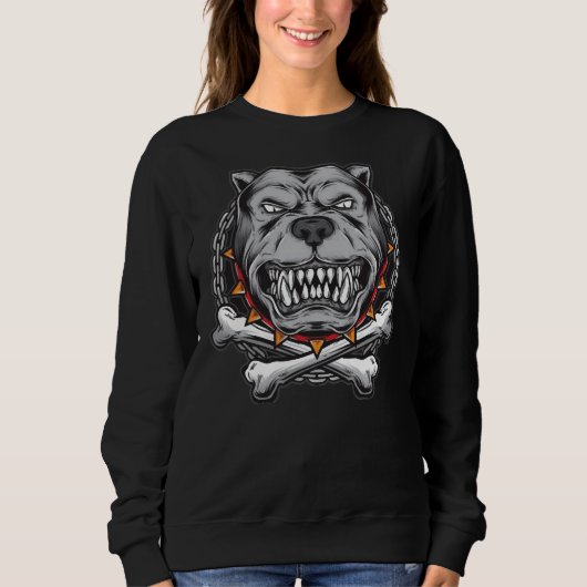 Sweatshirt Pitbull Chien Classique (Devant)