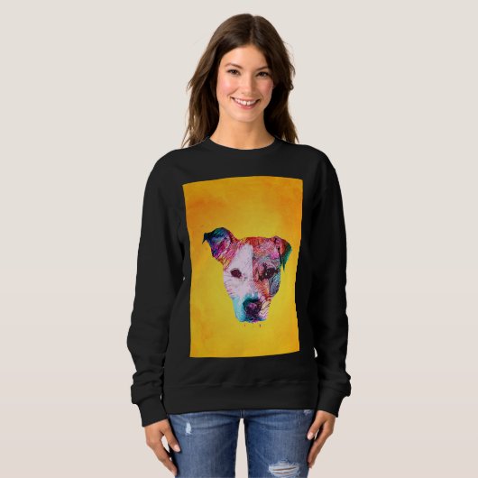 Sweatshirt Pitbull Chien Premium (Devant entier)