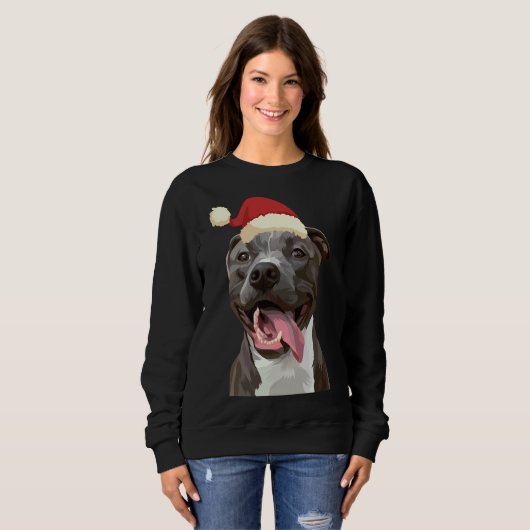Sweatshirt Pitbull Christmas 235 (Devant entier)