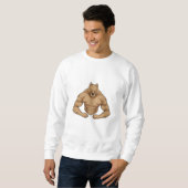 Sweatshirt Pitbull comme Bodybuilder extrême (Devant entier)