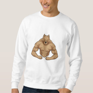 Sweatshirt Pitbull comme Bodybuilder extrême