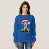 Sweatshirt Pitbull de Noël (Devant entier)