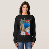 Sweatshirt Pitbull Ew Personnes Chien Portant Un Masque Visag (Devant entier)