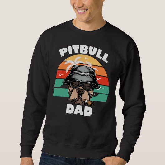 Sweatshirt Pitbull Funny (Devant)
