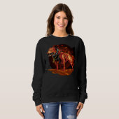 Sweatshirt Pitbull Gold Chien Cuta Famille Idoa Maman Dod &am (Devant entier)