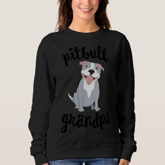 Sweatshirt Pitbull grand-père Pawpa Chien grands-parents Gran (Devant)