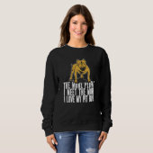 Sweatshirt Pitbull Humor Dog Breed Pitbull Ban (Devant entier)