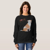 Sweatshirt Pitbull I Love My Dog (Devant entier)