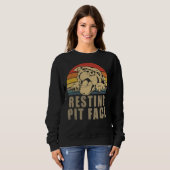 Sweatshirt Pitbull Love I Love My Pit Retro (Devant entier)