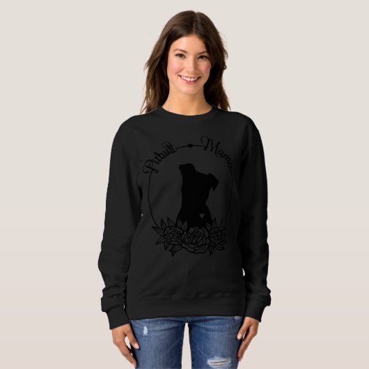 Sweatshirt Pitbull Love Mama (Devant entier)