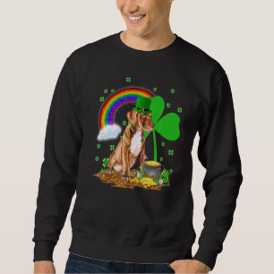 Sweatshirt Pitbull Love This Is My Charm Shamrock Patrick's D
