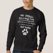 Sweatshirt Pitbull Magic Trick (Devant)