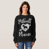 Sweatshirt Pitbull Mama Fière Pitbull Maman (Devant entier)
