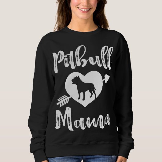 Sweatshirt Pitbull Mama Fière Pitbull Maman (Devant)