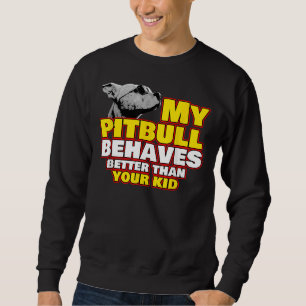 Sweatshirt Pitbull Maman Chien Pet Décal Collar Toit Pit Bull