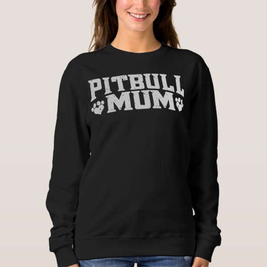 Sweatshirt Pitbull maman Pitbull maman Pittie maman Pitbull a (Devant)