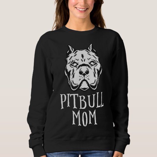 Sweatshirt Pitbull Maman Pittie Propriétaire American Bully L (Devant)