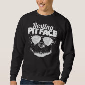 Sweatshirt Pitbull Maman reproduit Propriétaire Funny Chien L (Devant)