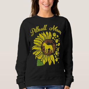 Sweatshirt Pitbull Maman Tournesol Paw Pittie Chien