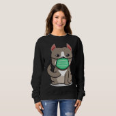 Sweatshirt Pitbull masque visage (Devant entier)