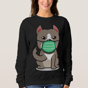 Sweatshirt Pitbull masque visage