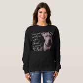 Sweatshirt Pitbull meilleur ami chien (Devant entier)